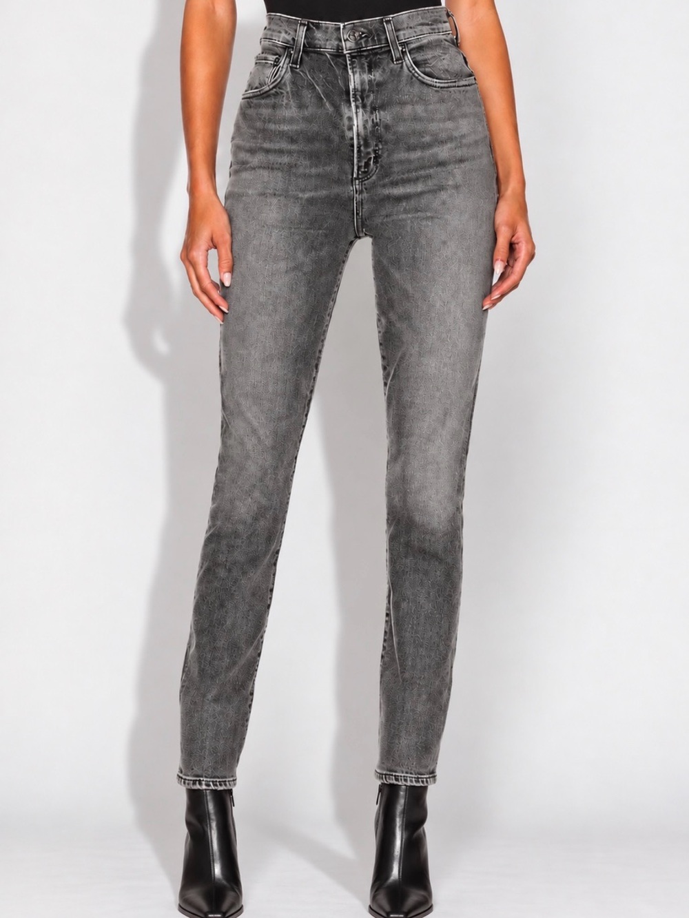 AGOLDE Pinch Waist Washed Black High Rise Skinny Jeans Size 24